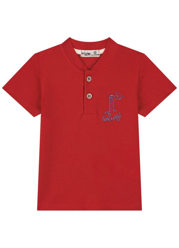 Ioluig - Conjunto Camiseta e Bermuda Cinque Vermelho
