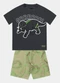 Fakini Kids - Conjunto Camiseta e Bermuda Cinza - variação: Cinza