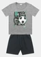 Fakini Kids - Conjunto Camiseta e Bermuda Cinza - variação: Cinza