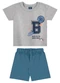 Bee Loop - Conjunto Camiseta e Bermuda Verde - variação: Cinza