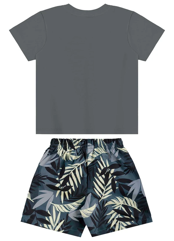Bee Loop - Conjunto Camiseta e Bermuda Cinza 2