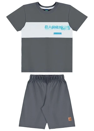 Bee Loop - Conjunto Camiseta e Bermuda Cinza - BEE LOOP