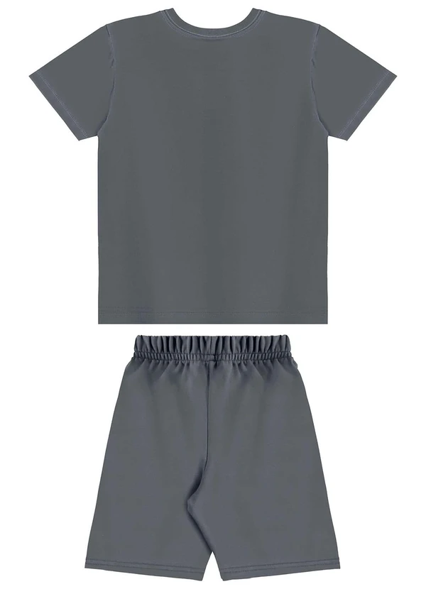 Bee Loop - Conjunto Camiseta e Bermuda Cinza 2