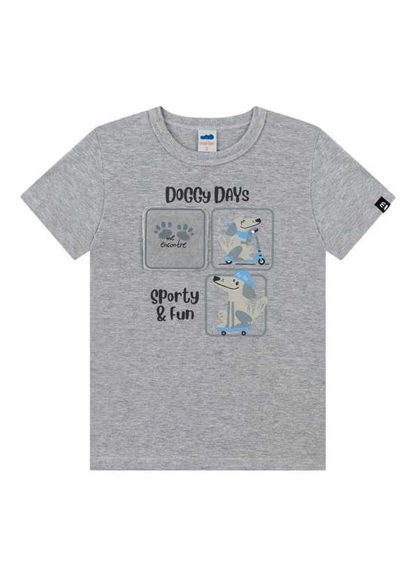 Marlan - Conjunto Camiseta e Bermuda Cinza 2