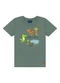 Ddk - Conjunto Camiseta e Bermuda Dino Vermelho - variação: Verde