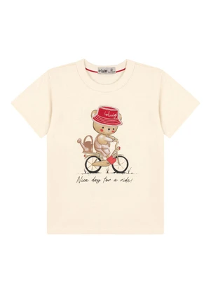 Ioluig - Conjunto Camiseta e Bermuda Creme - IOLUIG