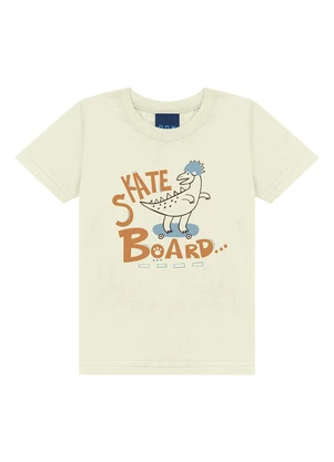 Ddk - Conjunto Camiseta e Bermuda Dino Bege - DDK