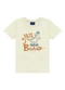 Ddk - Conjunto Camiseta e Bermuda Dino Vermelho - variação: Bege