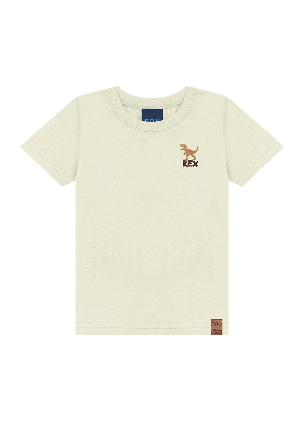 Ddk - Conjunto Camiseta e Bermuda Dino Bege