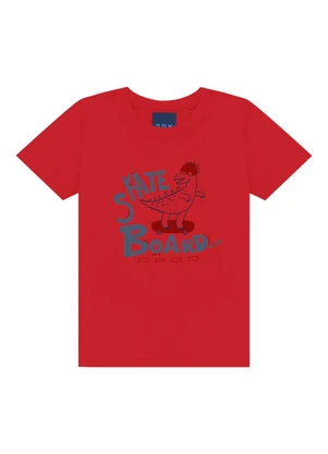 Ddk - Conjunto Camiseta e Bermuda Dino Vermelho - DDK