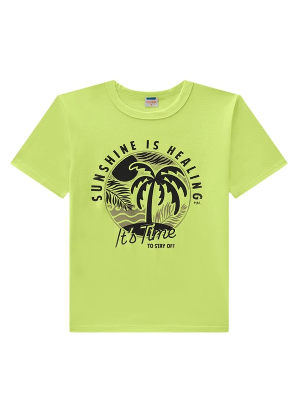 Marlan - Conjunto Camiseta e Bermuda em Fleece Verde