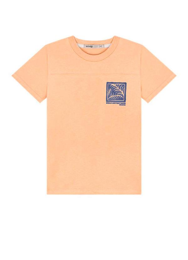 Ioluig - Conjunto Camiseta e Bermuda em Linho Laranja 2
