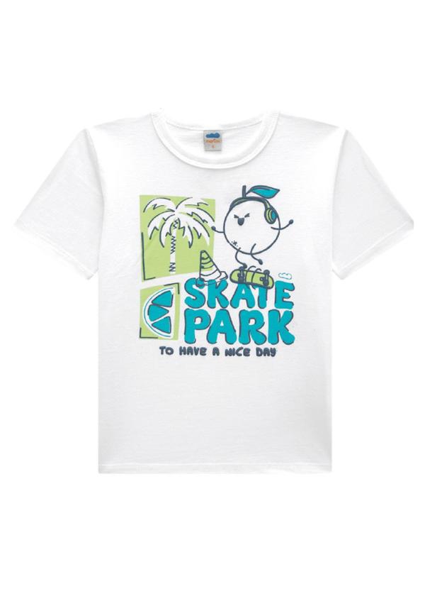 Marlan - Conjunto Camiseta e Bermuda em Microfibra Branco 2