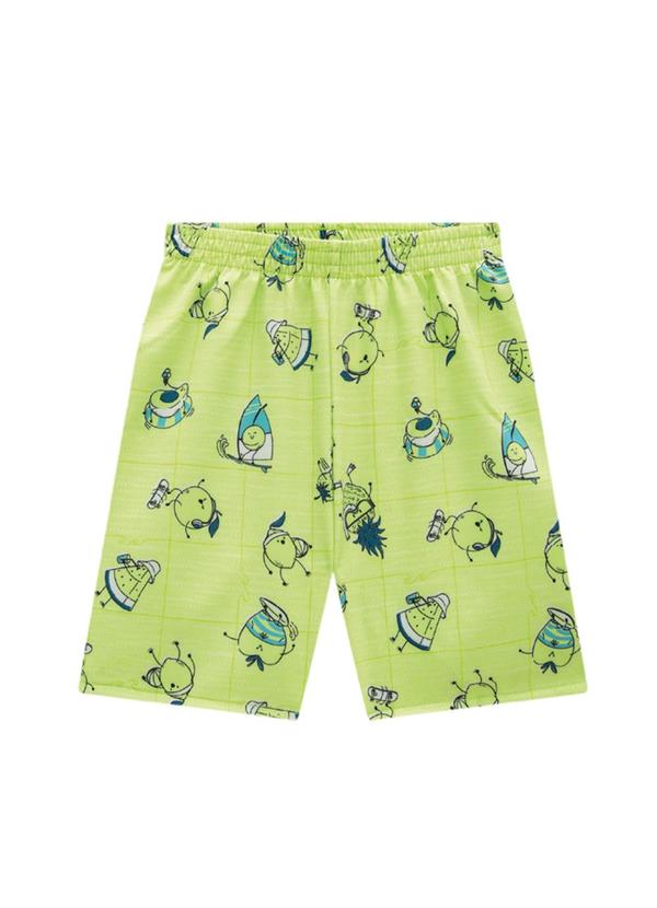 Marlan - Conjunto Camiseta e Bermuda em Microfibra Branco 3