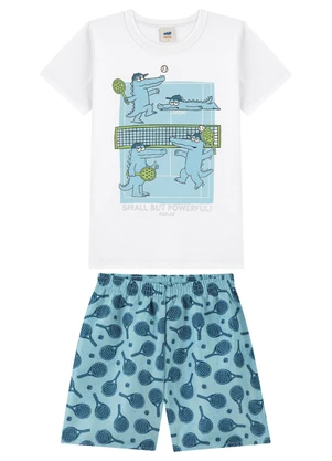 Marlan - Conjunto Camiseta e Bermuda em Microfibra Menino B - MARLAN