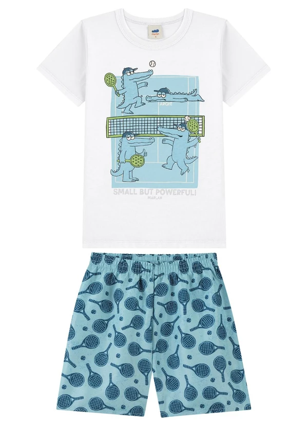 Marlan - Conjunto Camiseta e Bermuda em Microfibra Menino B