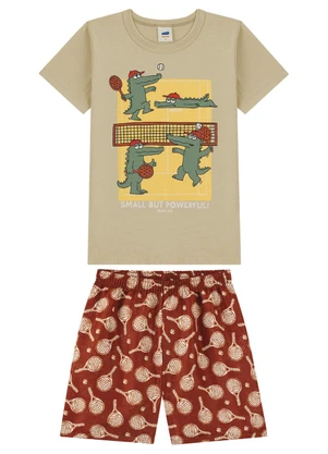 Marlan - Conjunto Camiseta e Bermuda em Microfibra Menino B - MARLAN