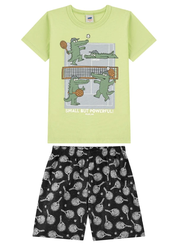 Marlan - Conjunto Camiseta e Bermuda em Microfibra Menino V