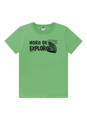 Marlan - Conjunto Camiseta e Bermuda em Microfibra Verde - MARLAN