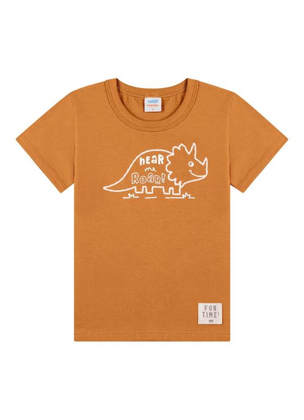 Marlan - Conjunto Camiseta e Bermuda em Molecotton Marrom 3