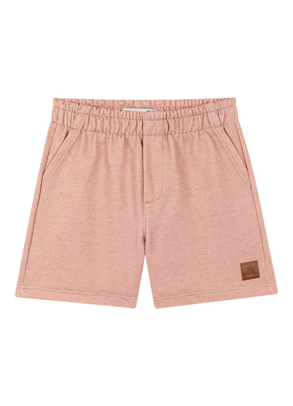 Ioluig - Conjunto Camiseta e Bermuda em Moletinho 3d Bege 5