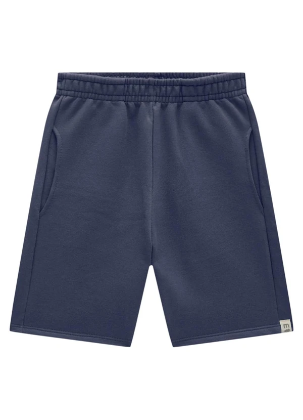 Marlan - Conjunto Camiseta e Bermuda em Moletinho Azul 3