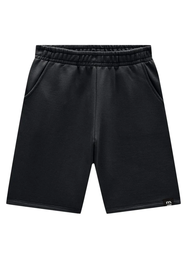 Marlan - Conjunto Camiseta e Bermuda em Moletinho Azul 2