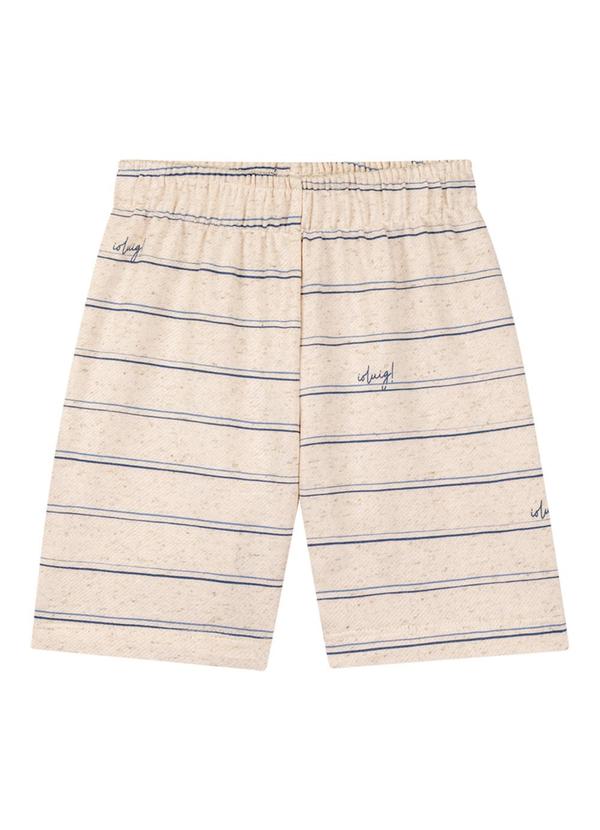 Ioluig - Conjunto Camiseta e Bermuda em Moletinho Azul 3