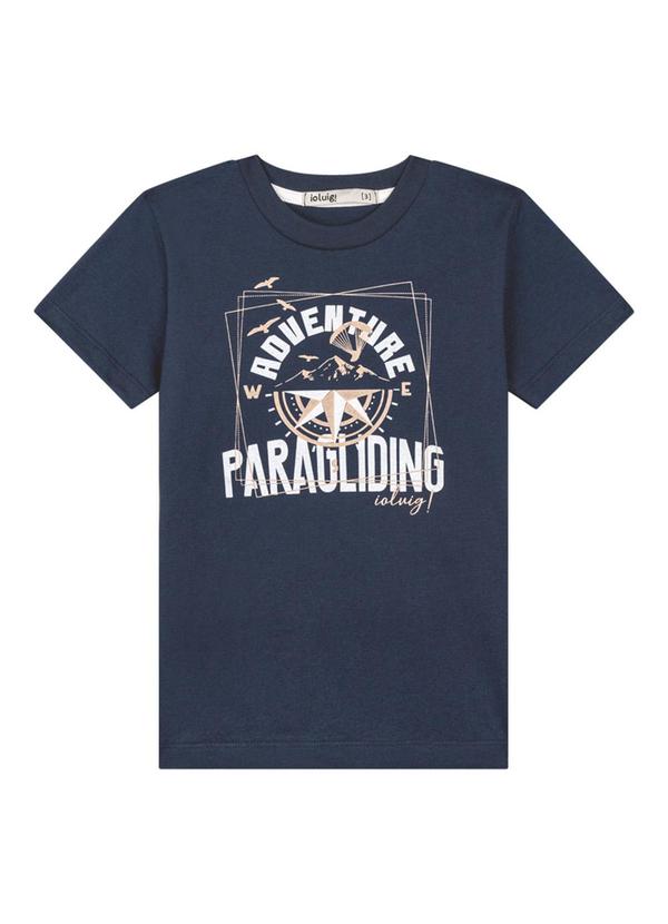 Ioluig - Conjunto Camiseta e Bermuda em Moletinho Azul 4