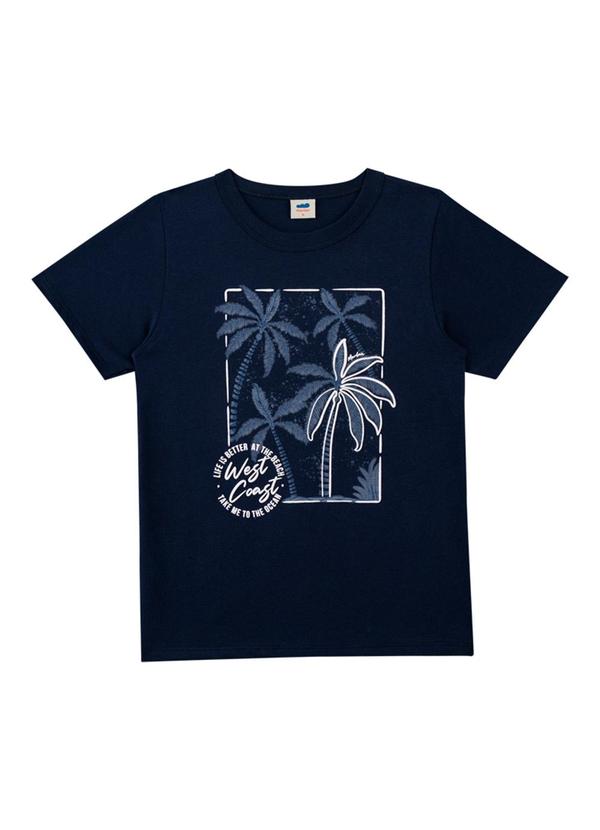 Marlan - Conjunto Camiseta e Bermuda em Moletinho Azul 3