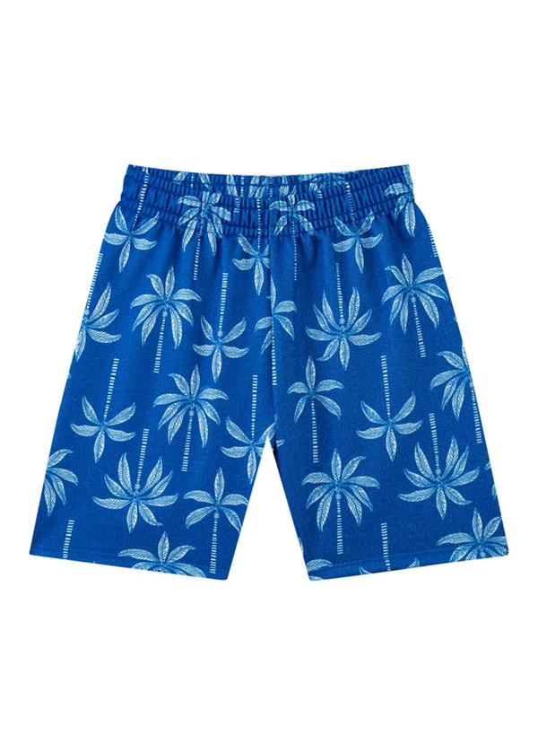 Marlan - Conjunto Camiseta e Bermuda em Moletinho Azul 4