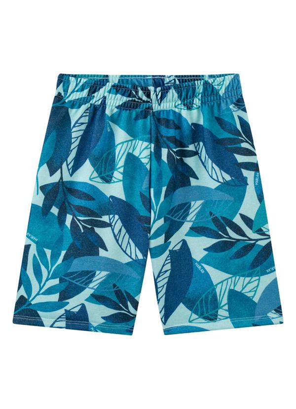 Marlan - Conjunto Camiseta e Bermuda em Moletinho Azul 3