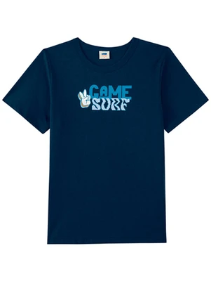 Marlan - Conjunto Camiseta e Bermuda em Moletinho Azul - MARLAN