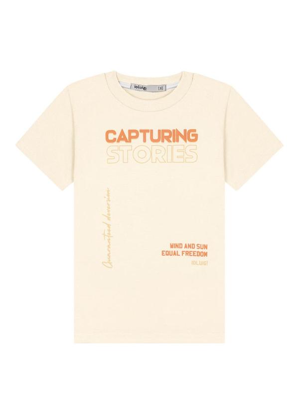 Ioluig - Conjunto Camiseta e Bermuda em Moletinho Bege 3