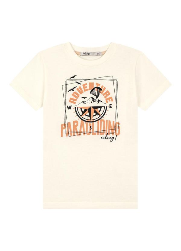 Ioluig - Conjunto Camiseta e Bermuda em Moletinho Bege 2