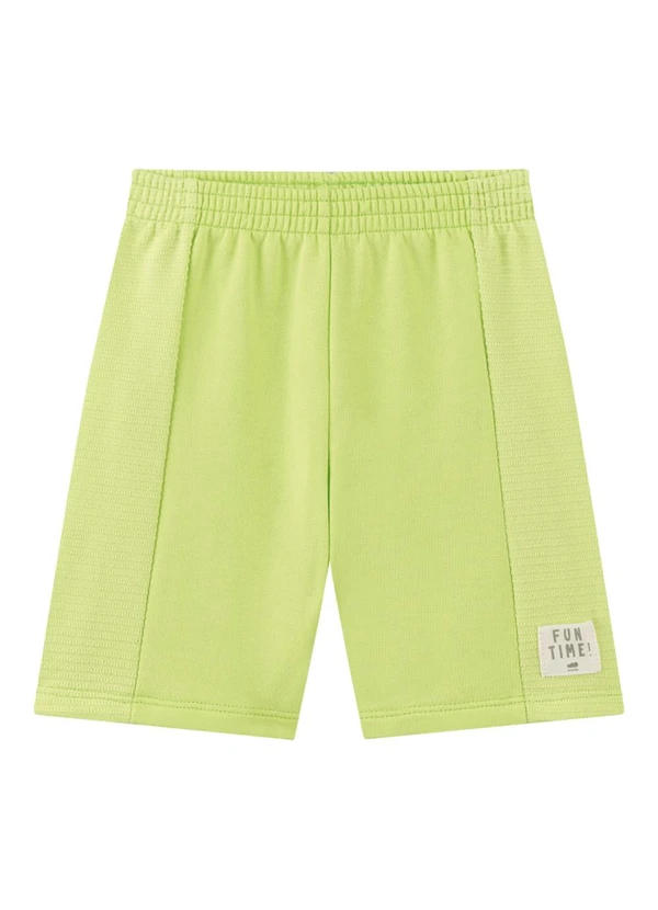 Marlan - Conjunto Camiseta e Bermuda em Moletinho Bege 4