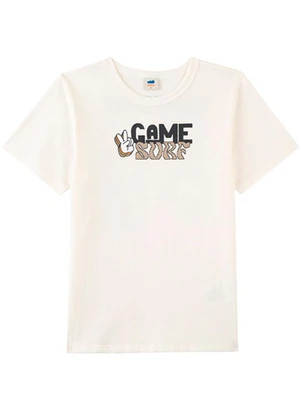 Marlan - Conjunto Camiseta e Bermuda em Moletinho Bege - MARLAN