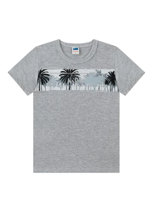 Marlan - Conjunto Camiseta e Bermuda em Moletinho Cinza - MARLAN