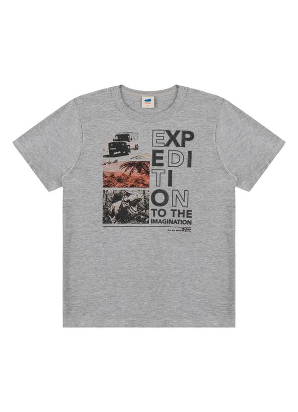 Marlan - Conjunto Camiseta e Bermuda em Moletinho Cinza 2