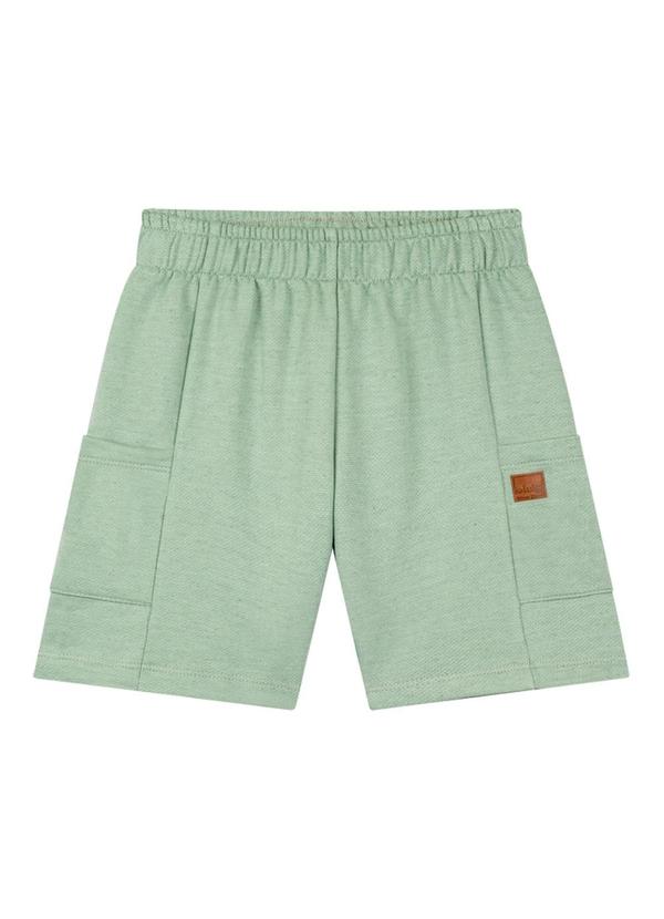 Ioluig - Conjunto Camiseta e Bermuda em Moletinho Verde 3