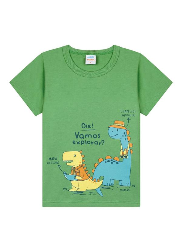 Marlan - Conjunto Camiseta e Bermuda em Moletinho Verde 2