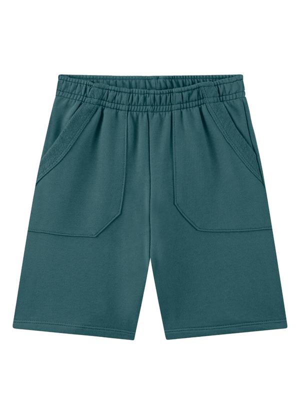 Marlan - Conjunto Camiseta e Bermuda em Moletinho Verde 4