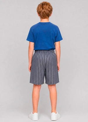 Marlan - Conjunto Camiseta e Bermuda em Sarja Azul - MARLAN