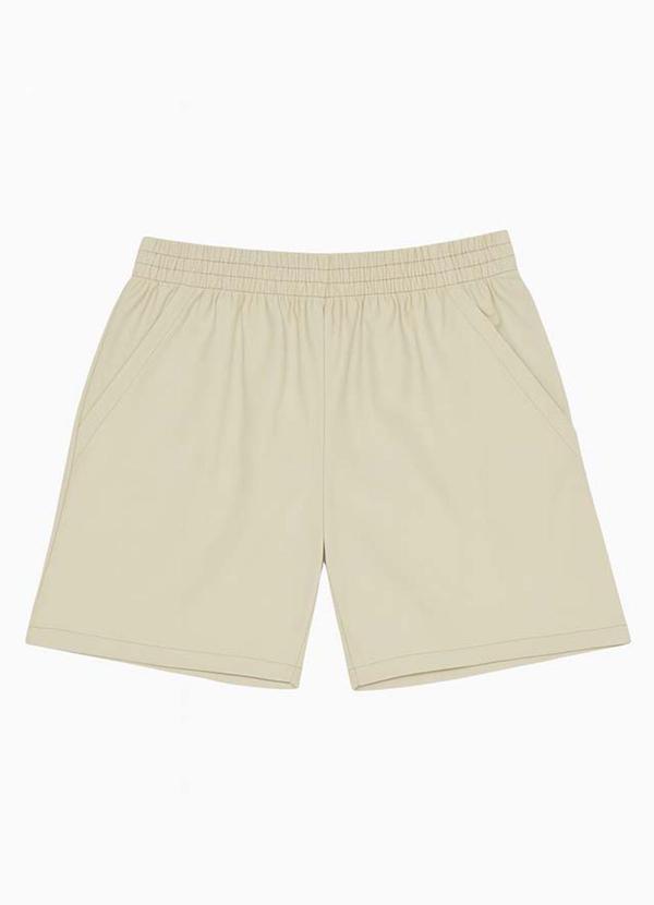 Marlan - Conjunto Camiseta e Bermuda em Sarja Bege 3