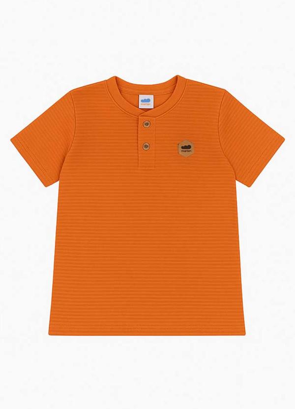 Marlan - Conjunto Camiseta e Bermuda em Sarja Laranja 2