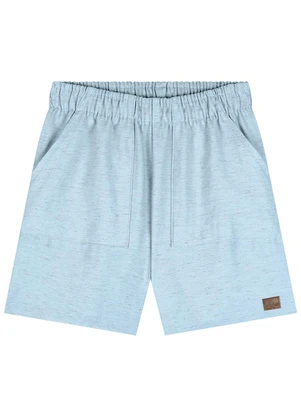 Ioluig - Conjunto Camiseta e Bermuda em Tecido Linho Bege - IOLUIG