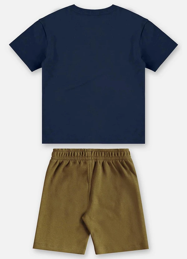 Up Baby - Conjunto Camiseta e Bermuda Infantil Azul 3