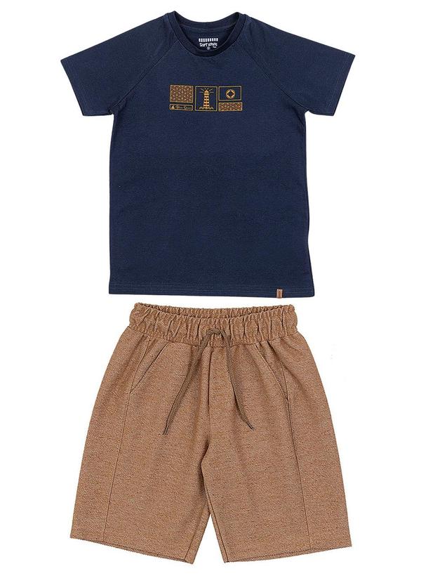 Soft Bonni - Conjunto Camiseta e Bermuda Infantil  Azul 2