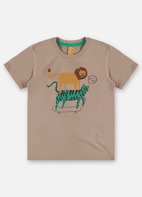 Up Baby - Conjunto Camiseta e Bermuda Infantil Bege 5