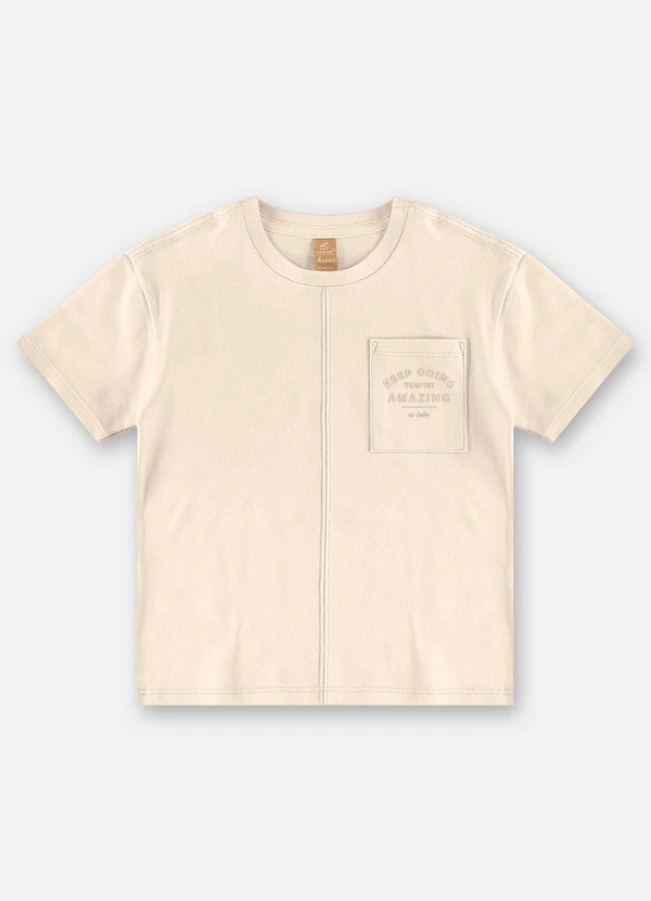 Up Baby - Conjunto Camiseta e Bermuda Infantil Bege 4